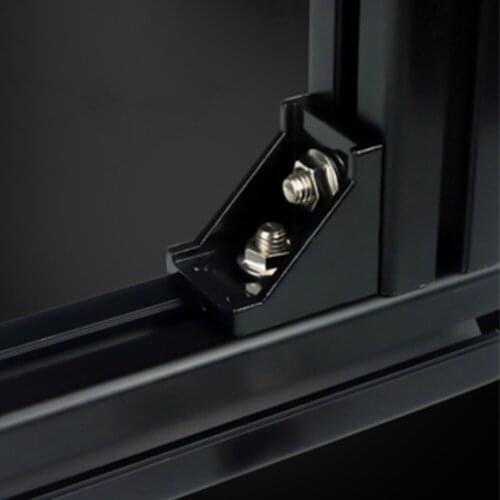 10pcs 3030 Corner Angle L Brackets Connector Fasten Fitting Long Hole for 3030 Aluminum Profile