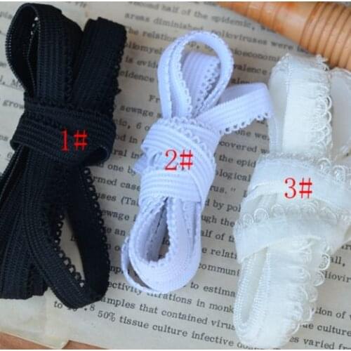 5 Meters/lot Black Ivory Lace Trim Underwear Elastic Stretch Lace Trimmings DIY Sewing Lingerie Garment Lace Ribbon