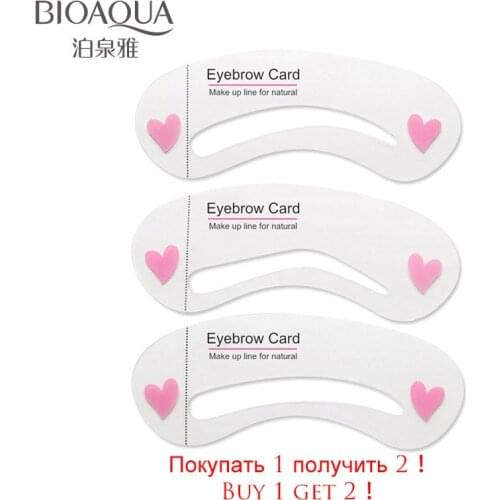 BIOAQUA Fashion Eyebrow Makeup Thrush Auxiliary Tool Varied Of Eyebrow Shape Mould Eyebrow Tools Eyebrow Card Beauty Set