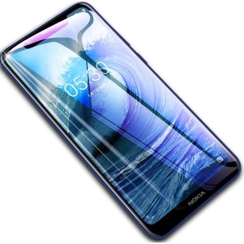 Case On For Nokia X7 X6 X5 X3 3.1 5.1 6.1 Plus Full Cover Tempered Glass Safety Tremp X 7 6 5 3.1plus 5.1plus 6.1plus Protective