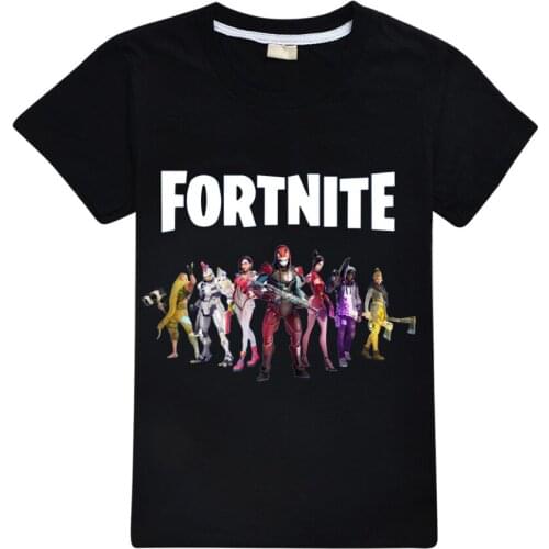 Kids Clothes Boys 3 to 14 Fashion Clothes FORTNITE Game Toddler Girl Clothes Boys Short Sleeve Tops Teenage Funny Shirt