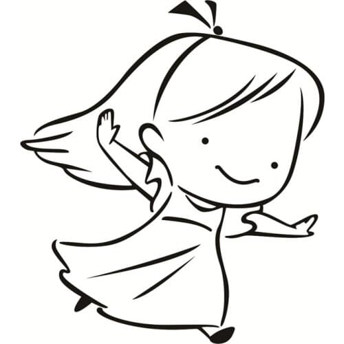 Girl running Clear Stamps for Scrapbooking Tampons Transparents Seal Background Stamp Card Making Diy Boy running