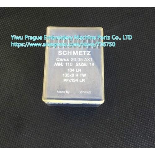 100 pcs Genuine Schmetz Needle 134 LR PFx134 LR 135x8 R TW Industrial Sewing Machine Needles CANU:20:05AX1 spare parts