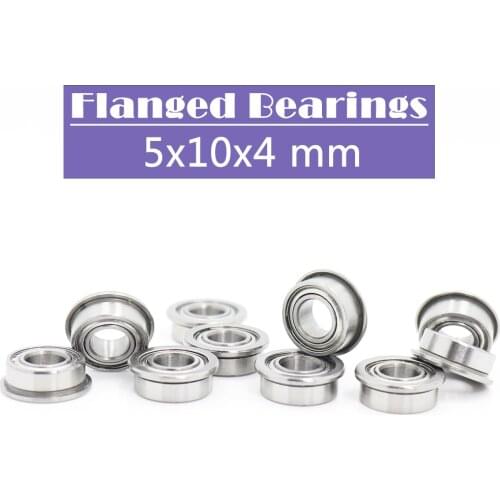MF105ZZ Flange Bearing 5x10x4 mm ABEC-1 ( 10 PCS ) Miniature Flanged MF105 Z ZZ Ball Bearings