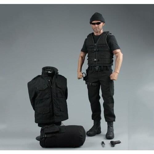 In Stock 1/6 Scale Male Solider Clothes Accessory Dwayne Johnson Blade Warrior Vampire Hunter Bag Model for 12 inches Body