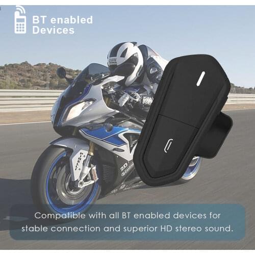 QTB35 Motorcycle Helmet Headset For Moto Rider Helmet Accessories Casco De moto Auriculares Headphones FM Radio Blue/Black