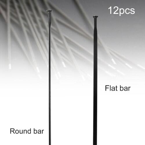12Pcs 260-290mm Stainless Steel Bicycle Bike MTB Wheel Nipple Spokes Bicycle Accessories Replacement Parts