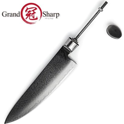 Damascus Chef Knife Blank Blade 67 Layers Japanese Damascus Steel VG-10 Damascus Kitchen Knife DIY Tools Knives Parts Hobby NEW