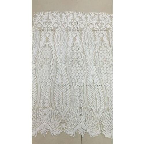 Wholesale SYJ-4119 nigerian lace fabric high quality african french tulle net lace fabric for women nice dress