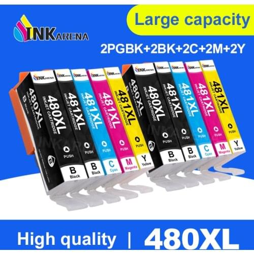 PGI-480 CLI 481 XXL Ink Cartridge For Canon PGI 480 CLI-481 PIXMA TS704 TS6140 TS6240 TS6340 TR7540 TR8540 TS9540 Printer