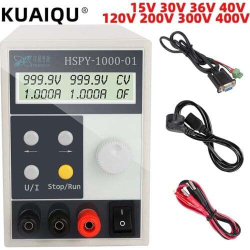 KUAIQU Newest Programmable Adjustable Switching Power Supply 15V 30V 36V 40V 120V 200V 300V 400V 0-20V Voltage Regulator 220 v