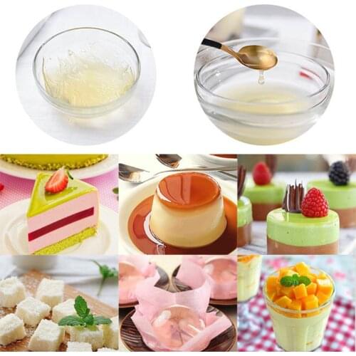 Silver Leaf Sheet Unflavored Gelatin Powder for Cooking Baking Ingredients Kitchen Bar Supplies