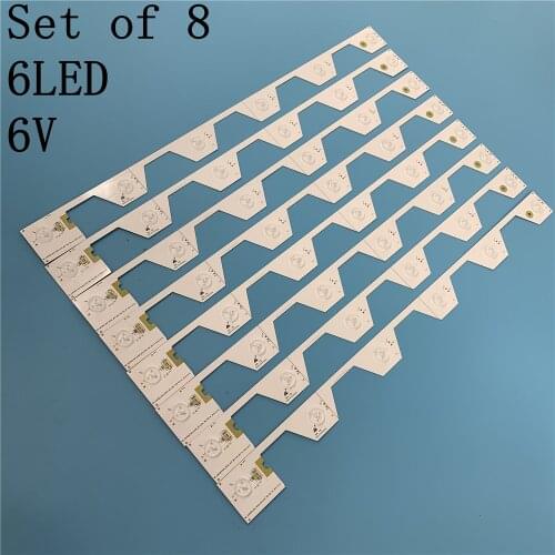 LED Backlight strip 6 lamp For TCL B50A658U U50S6806S L50E5800A LVU500NDEL SW-4C-LB5006-YH2 TMT_50E5800_8X6_3030C
