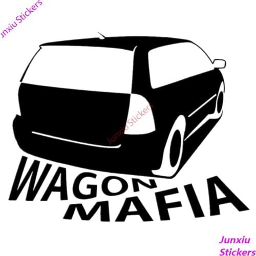 Funny Car Sticker Vinyl Decals Car Shape for Corolla Fielder Wagon Mafia Bumper Truck Motorcycle Accessories Stickers PVC12x9cm