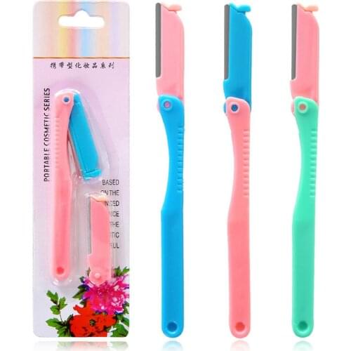 1Pcs Portable Blade Eyebrow Trimmer Set Women Facial Blade Face Razor Shaver Blade Knife Remover Makeup Tools