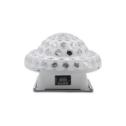 2pcs/lot led Crystal magic ball 6 color RGBWYP led Large cosmic lights 360 degree rotation for wedding