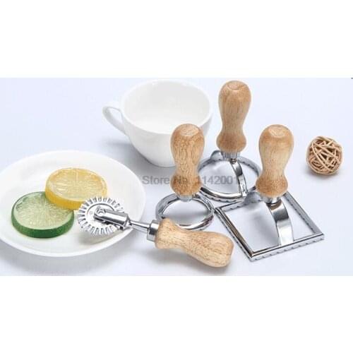 50pcs Stainless Steel Cake Biscuit Embossed Baking Tool Dumpling Edge Cake Dessert Mold Pie Pizza Cutter Baking Accessories