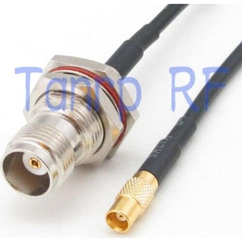 6in MCX female jack to TNC female jack RF connector adapter 15CM Pigtail coaxial jumper RG174 extension cord cable