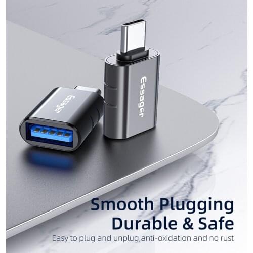 Essager USB To Type C OTG Adapter Micro Male To USB Female Connector High Speed For Macbook Smartphone Samsung USBC Converter