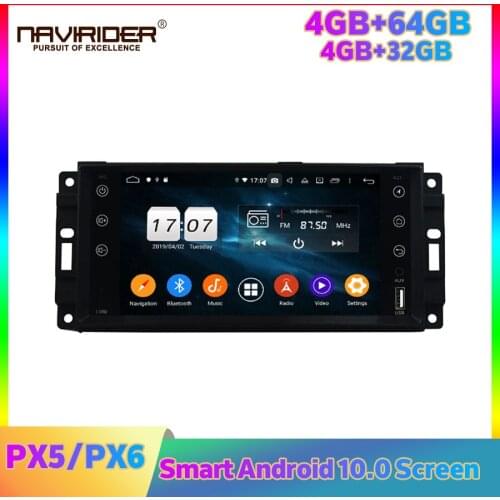 PX6 Car Radio Stereo Android Player For JEEP Sebring Grand Cherokee Compass Wrangler Journey Carplay GPS Navigation Autoradio
