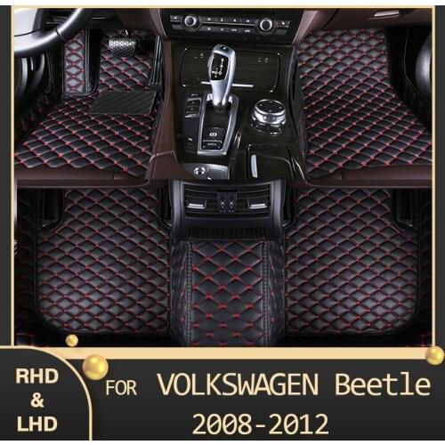 MIDOON Car floor mats for Volkswagen Beetle 2008 2009 2010 2011 2012 Custom auto foot Pads automobile carpet cover