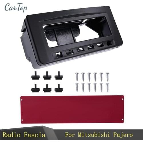 Car Radio Fascia For Mitsubishi Pajero Sport Triton L200 Mornitor MID Frame Radio DVD Dash Mount Kit Facia Face Plate