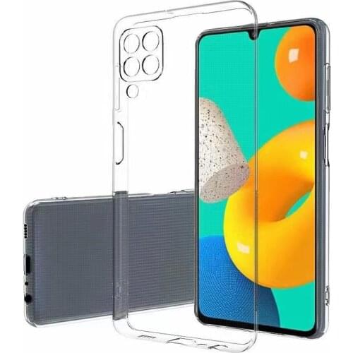 For Samsung Galaxy M32 Case Simple Slim Soft TPU Transaprent Clear Phone Case On For Galaxy M32 SM-M325F Cover