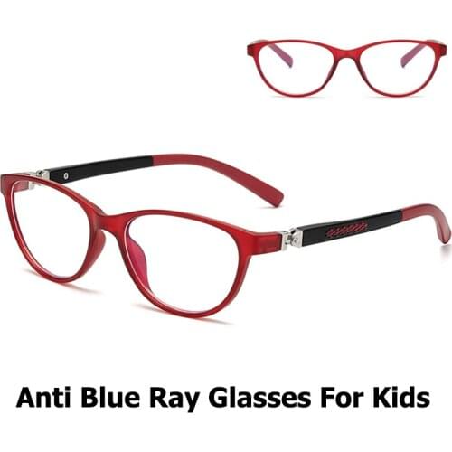 Children Blue light Eyeglasses Anti Radiation Computer Eye Glasses Eye Protection For Boys Girls Oval Mobile Phone Game Eyewear