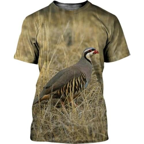 Camiseta impresa en 3D para hombres y mujeres Harajuku casual streetwear imagen de vida de faisán gran oferta 2021