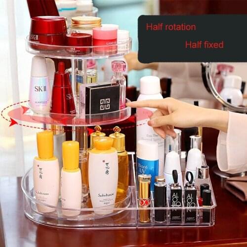 Lipstick nail polish Display Stand Rack Holder Organizer Rotating makeup organizer for bathroom Desktop cosmetics display stand