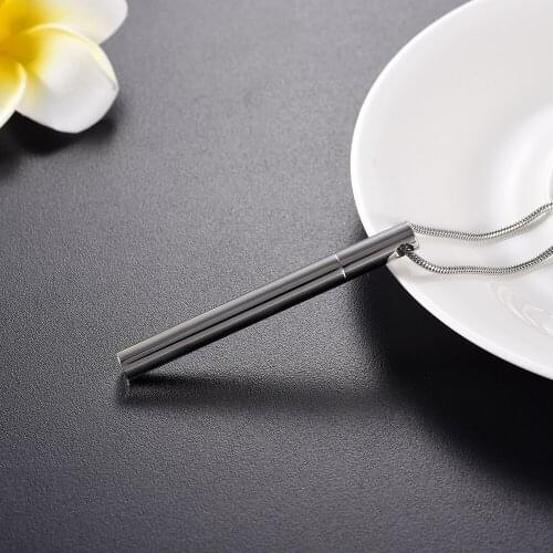 Ijd9843 Long Pendant Necklace For Ashes Elegant Design Cremation Keepsake Urns Necklace Funeral Urn Container Jewelry