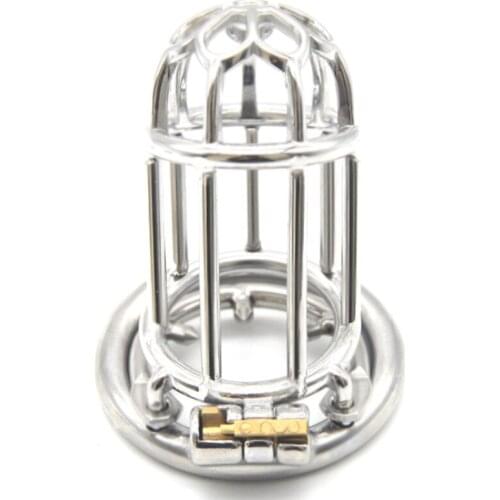 Sex Products Male Chastity Device Plum Blossom Head Hollow Chastity Apparatus Sexual Penile Lock Sperm Ring for Men G7-247E