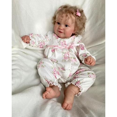 Reborn Toddler Doll Maddie with Rooted Blonde Hair Gift for Birthday and Christmas