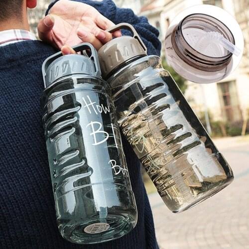 Hot 2L Large Capacity Creative Bicycle Sport Outdoor Travel Plastic My Water Bottle Portable Handle Tea strainer Straw Kettle