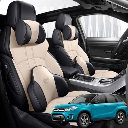 NAPPA Leather 5 seats Car seat covers For Suzuki Vitra 2016 2017 2018 accessories