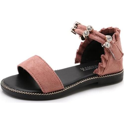 New girls sandals princess baby girl shoes Toddler Infant Kids Pearl Bling Sequins Single Princess Shoes Sandals