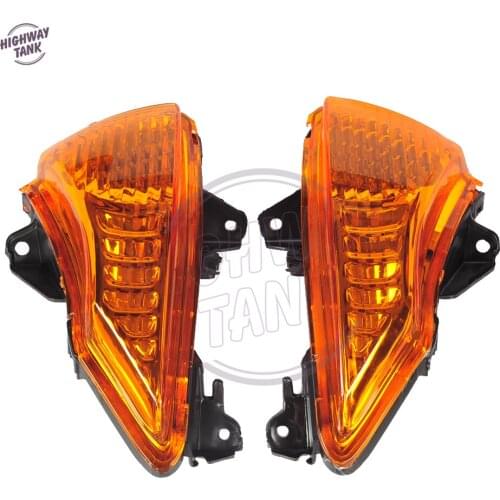 Orange Lens Motorcycle Turn Indicator Signal Winker Case for Kawasaki ER6N ER6F ER6R 2009-2011