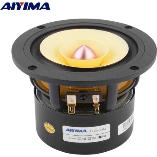AIYIMA 4 Inch Audio Full Range Speaker Driver 25W Mid Frequency HIFI Sound Amplifier Speaker Unit For Home Theater Loudspeaker