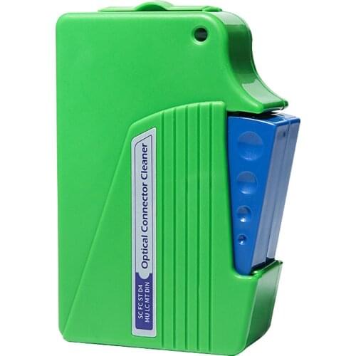 SC/FC/ST/LC/MU/D4/DIN Optical Fiber Connector Cleaner KCC-55 Fiber Conector Cleaning Box Cassette 500 Times Cassette Cleaner