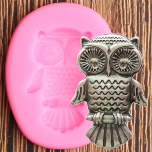Owl Silicone Molds DIY Christmas Fondant Cake Decorating Tools Cake Cookie Baking Mold Candy Clay Chocolate Gumpaste Moulds