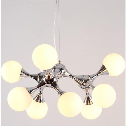 Modern Pendant Light Magic Bean Glass Ball Lamp Molecular Pendant Lamp Restaurant Bar Coffee Suspension Home Pendant Lights G755