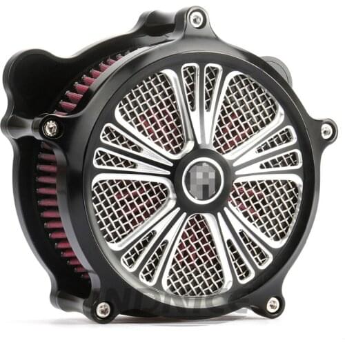 Contrast Cut Domino Air Cleaner For harley dyna fatbob air filter softail breakout air intake For harley touring 2000-2007