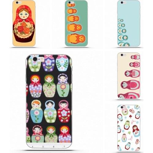 Wexoeq Lovely Cartoon Russian Dolls For HTC Desire 530 626 628 630 816 820 One A9 M7 M8 M9 M10 E9 Plus U11 For Moto G G2 G3