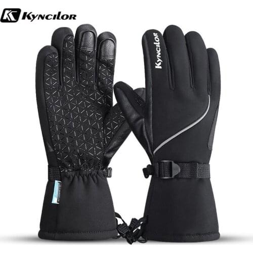 Winter Men Women Ski Gloves Windproof Waterproof Thermal Warm Fleece Snow Skiing Snowboard Gloves Motorcycle Riding Gloves