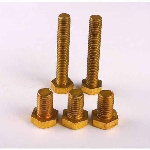2PCS Copper Screws Copper Hexagon Socket Bolts M8*16/20...100MM
