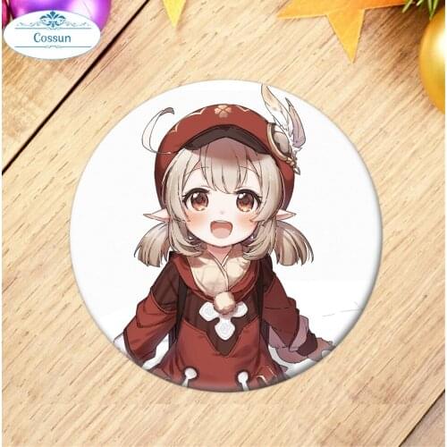 58mm Online Game Genshin Impact Brooch Pin Cosplay Badge Accessories For Clothes Backpack Decoration gift