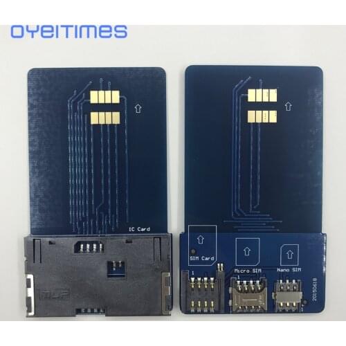 OYEITIMES SIM Card Pinboard Adapter Converter SIM Card Smart IC Card Extension for Mini Micro Nano 2FF/3FF/4FF SIM Card