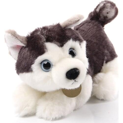 Aurora Puppy Husky Stuffed Teddy Dog Plush Toy Cute Simulation Pets Husky Fluffy Baby Dolls Gifts ChildrenComfortable and soft