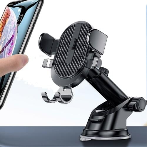 Gravity Sucker Car Phone Holder Mobile Cell Stand Smartphone Support GPS Mount For iPhone Xiaomi Samsung
