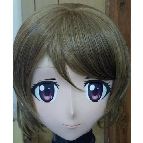 C2-031)Top Quality Handmade Full Head Anime Kigurumi Mask with Wig Kigurumi Cosplay Crossdresser Classic Halloween Cartoon